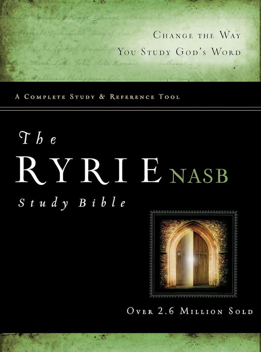The Ryrie NAS Study Bible Hardcover Red Letter Indexed (New American Standard 1995 Edition)     Hardcover – April 1, 2012
